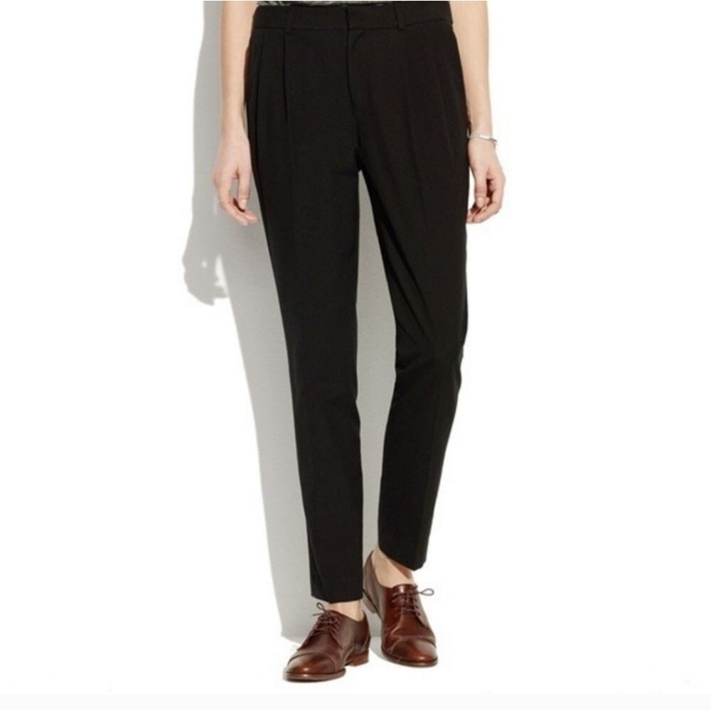 Madewell Wool Rivington Trousers in black